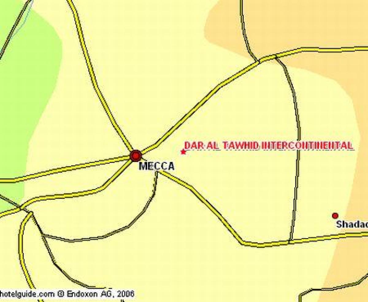 mapa de ibrahim khalil carretera Makkah