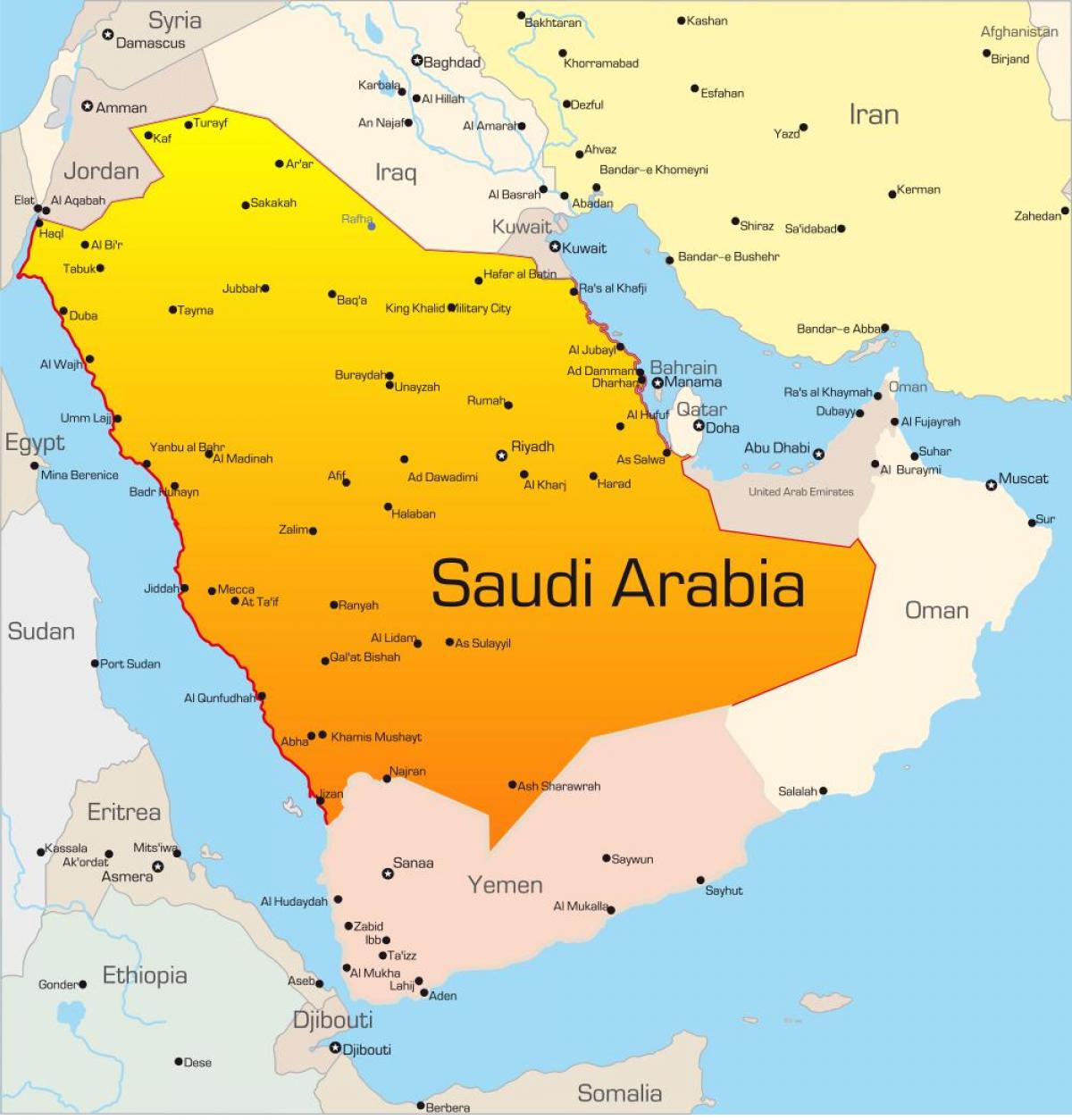 Makkah aràbia saudita mapa