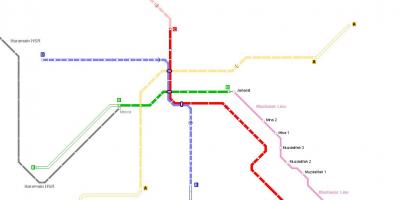 Mapa de la Meca metro 