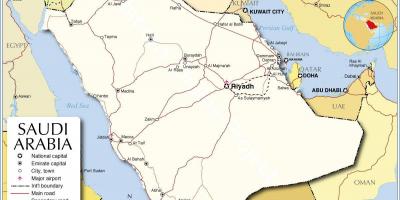 Mapa de Makkah museu ubicació 