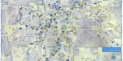 Mapa de carreteres de Makkah ciutat